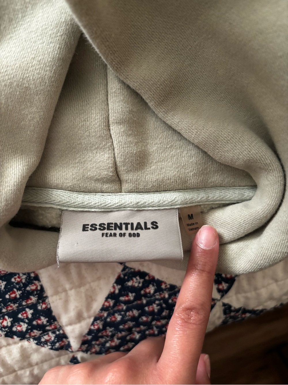Essentials Pullover Hoodie in Sage Green